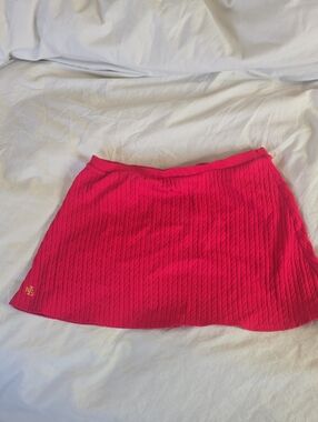 Ralph Lauren Red Cable Knit Bathing Suit Cover Up